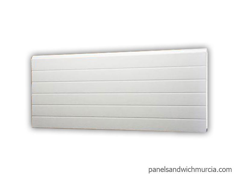 Panel Sandwich Aluminio Ranurado Blanco